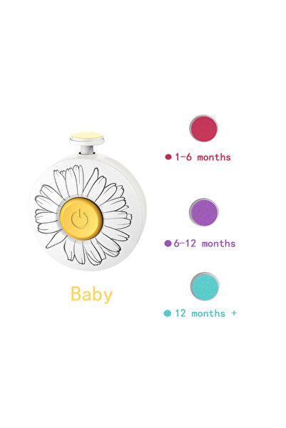 Choice4 white 3 grind heads Electric Baby Nail Trimmer Kid Nail Polisher Tool...