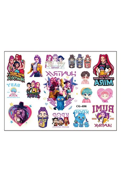 Choice 15.5cmx10.9cm style-1 New KPOP Demon Hunters Rumi Kang Tattoo Stickers...