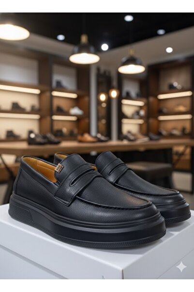 rocassi Pantofi LOFER piele naturală NUBUCK BĂRBAȚI Negru-PIELE