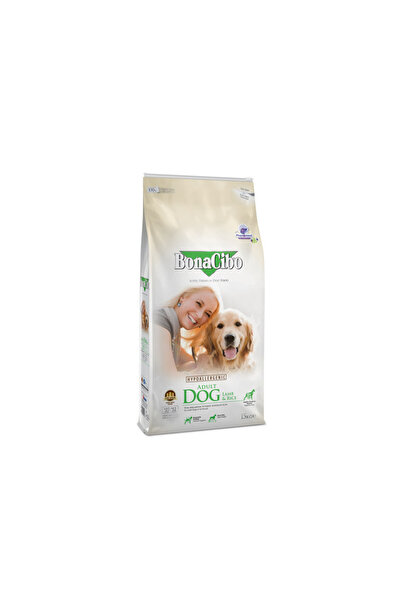 BonaCibo Kuzu Etli ve Pirinçli Yetişkin Köpek Maması 15kg+5 adet 400 gram bif...