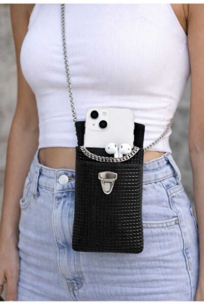 Sofia Geantă de umăr cu lanț pentru telefon pentru femei