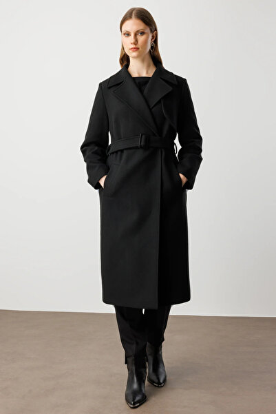 Ekol Beli Belted Cashmere Coat 6303
