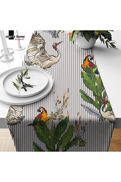 Marte Home Colorful Patterned Digital Printed Runner 50X150 cm