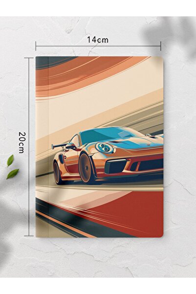 gxe.art Unlined Notebook Porsche 91 Notebook Notepad Mind and Memory Notebook...