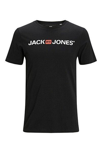 Jack & Jones Ανδρικό μπλουζάκι με στάμπα λογότυπου, κοντό μανίκι και λαιμόκοψ...