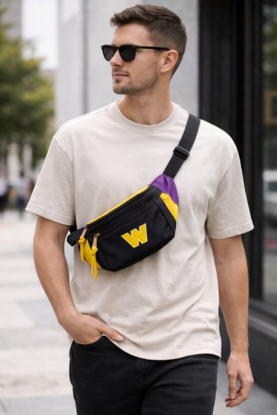 street&bagdnz Waterproof Vintage Style Waist Bag Daily Travel Use Adjustable Strap