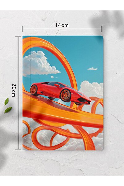 gxe.art Unlined Notebook Orange Car Pattern Notebook Notepad Mind and Memory ...