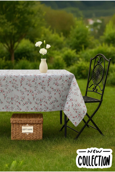 Soft Kare PVC Elyaflı Masa Örtüsü – Silinebilir, Su Geçirmez, Modern Desen, M...