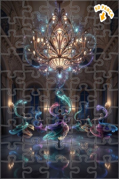 Teona Ahşap راقصون سحريون في قاعة الرقص 50 قطعة 15x25