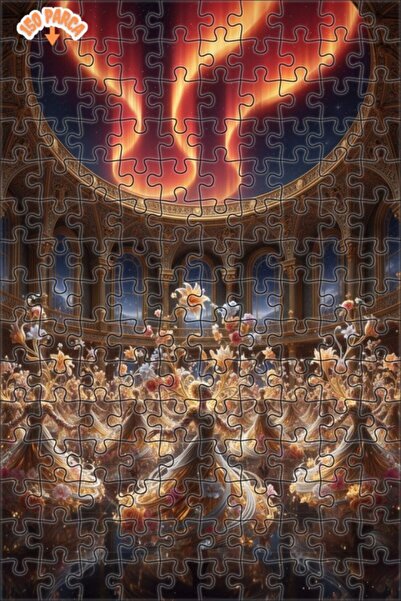 Teona Ahşap لغز خشبي مؤطر بطبقتين من مسلسل أورورا السحري 150 قطعة 20×30