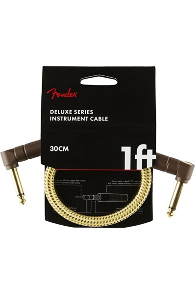 FENDER Deluxe L/L End 30cm Tweed Patch Cable