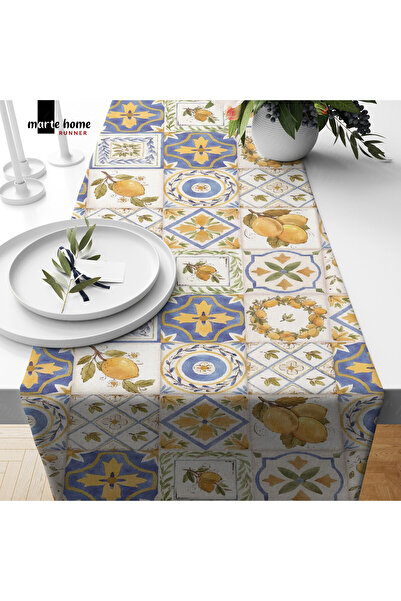 Marte Home Colorful Patterned Digital Printed Runner 50X150 cm