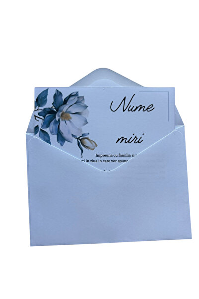 OEM Set Invitatii Nunta M46 cu plic, Carton, Multicolor, 10x15 cm, 10 buc