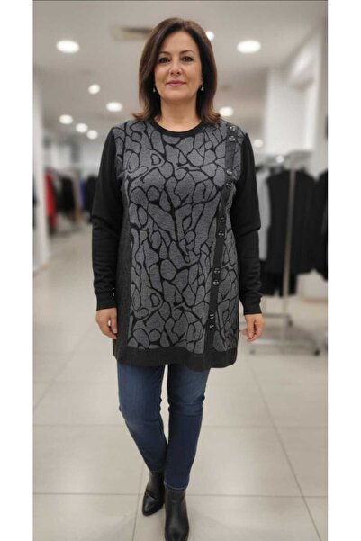 güncüoğlu Length 75cm Long Sleeves Sleeves with Ribbed (Elastic) Zero Collar ...