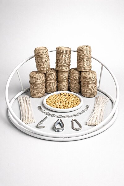 hamakhanemm 70*80 CM MAKROME SALINCAK YAPA KİTİ FULL SET BONCUKLU