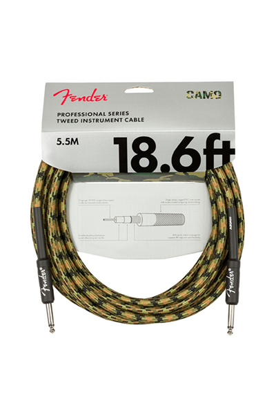 FENDER 0990818176 كابل أداة احترافية (5.5 متر - تصميم وودلاند كامو) |   5.5 م...
