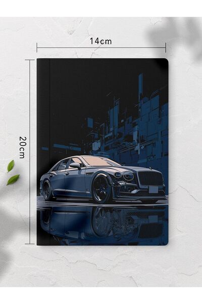 gxe.art Unlined Notebook Bentley Car Patterned Notebook Notepad Mind and Memo...