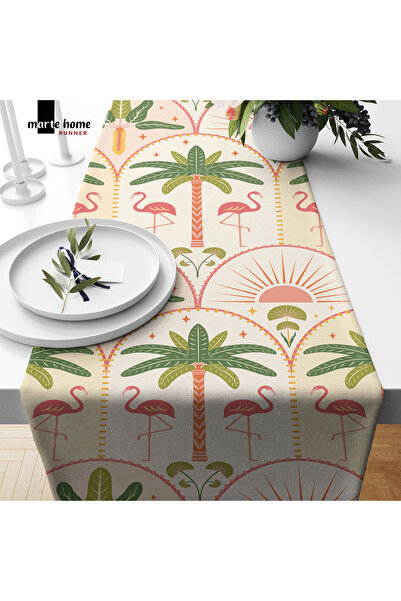 Marte Home Colorful Patterned Digital Printed Runner 50X150 cm