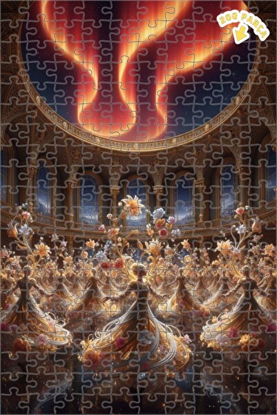 Teona Ahşap لغز خشبي مؤطر بطبقتين من مسلسل أورورا السحري 200 قطعة 25×35