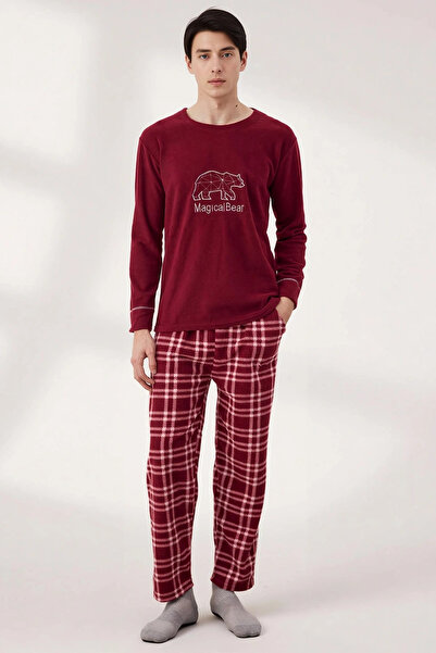 BENERLY Men's Regular Fit Fleece Pajama Set Home Wear Comfortable Fit Functio...