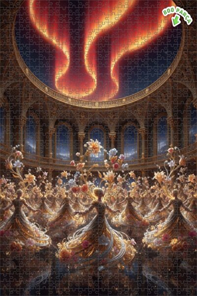 Teona Ahşap لغز خشبي مؤطر بطبقتين من مسلسل أورورا السحري 800 قطعة 70x50