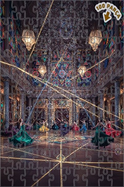 Teona Ahşap فن الرقص بالو 100 قطعة 25x25