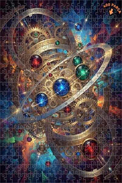 Teona Ahşap لغز خشبي مؤطر بطبقتين بمظهر لوحة زيتية يصور آلية الكون الغامضة 40...