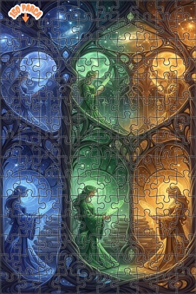 Teona Ahşap لغز خشبي مؤطر بطبقتين من إيفرين فانتاستيك للنساء 150 قطعة 20×30