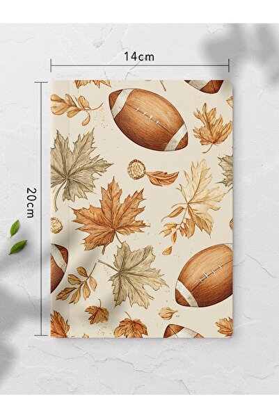 gxe.art Unlined Notebook American Football Ball Notebook Notepad Mind and Mem...