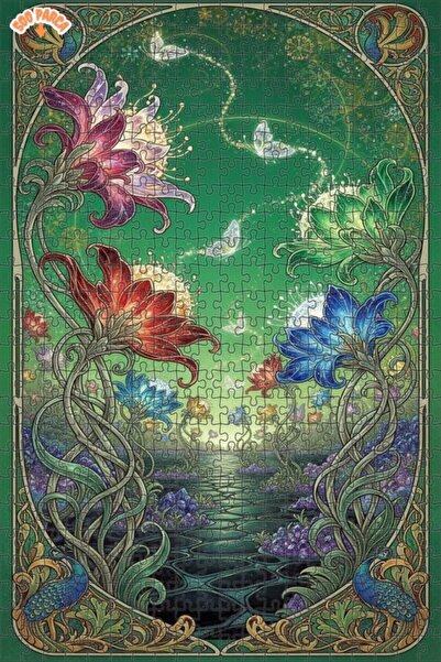 Teona Ahşap لغز خشبي مؤطر بطبقتين من ماسالسي بيرفونز آند بفونز، 500 قطعة، 50x30