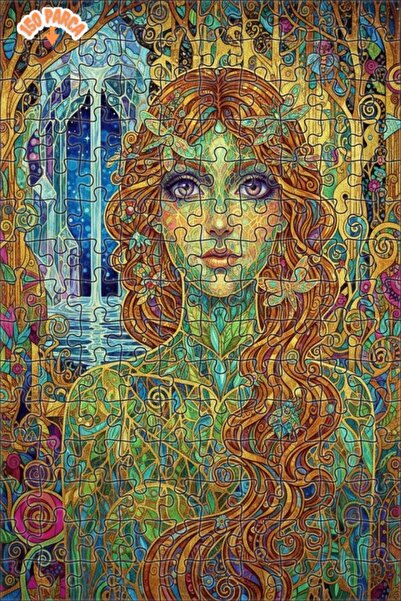 Teona Ahşap لوحة فنية خشبية مزدوجة الطبقات من ماجيك فورست فيري، لغز خشبي 150 ...