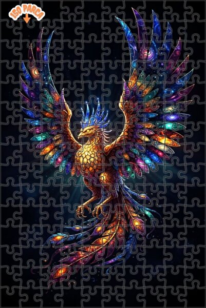 Teona Ahşap لغز خشبي بإطار مزدوج الطبقات بنمط العنقاء الكونية 150 قطعة 20×30