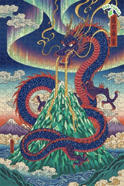 Teona Ahşap فن أضواء الشمال على جبل التنين 800 قطعة 70x50