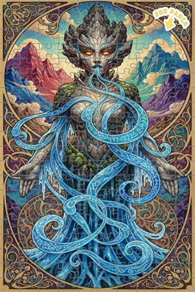 Teona Ahşap لغز خشبي مؤطر بطبقتين من كاديم دايجا ناتشور 200 قطعة 25x35