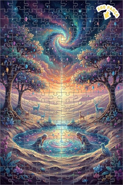 Teona Ahşap لغز خشبي بإطار مزدوج الطبقات من ستار دوستور، 200 قطعة، 25×35