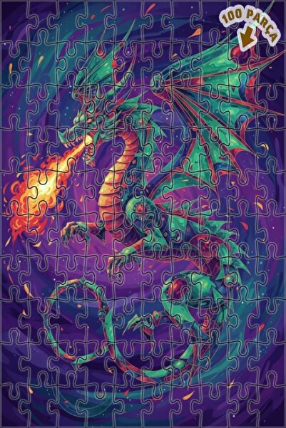 Teona Ahşap لغز خشبي بإطار مزدوج الطبقات من ديراجا فاير فلوت، 100 قطعة، 25×25