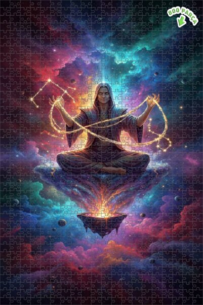 Teona Ahşap لغز خشبي بإطار مزدوج الطبقات من جالاكتيك وايز 800 قطعة 70x50