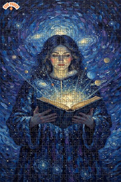 Teona Ahşap لغز خشبي بمظهر لوحة زيتية يصور ضوء الحكمة الكونية، 500 قطعة، 50×30