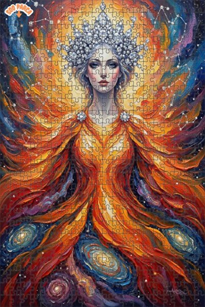 Teona Ahşap لغز خشبي بإطار مزدوج الطبقات بمظهر لوحة زيتية لملكة الكون 500 قطع...