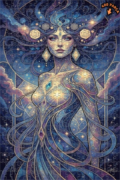 Teona Ahşap لغز خشبي بمظهر الألوان المائية من كوزميك بيوتي 400 قطعة 35×35