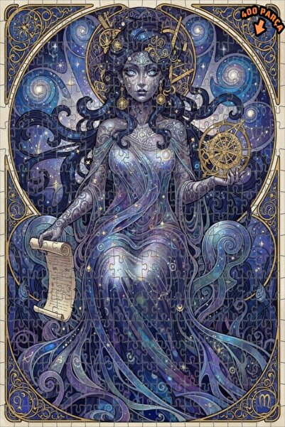 Teona Ahşap لغز خشبي مؤطر بطبقتين بمظهر الألوان المائية من ماستر أوف ستارز، 4...