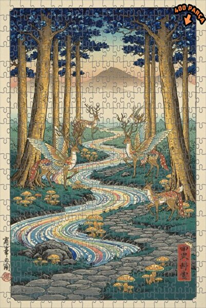 Teona Ahşap لغز خشبي بإطار مزدوج الطبقات من شركة فليرد غيرز فورست ريفر، 400 ق...