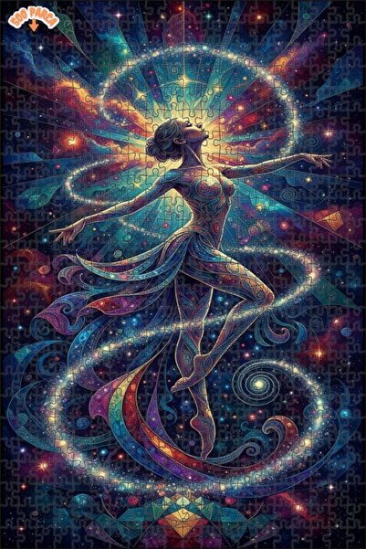 Teona Ahşap لغز خشبي بإطار مزدوج الطبقات بمظهر لوحة زيتية لراقصة عالمية 500 ق...