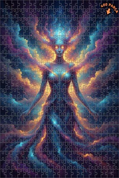 Teona Ahşap لغز خشبي بإطار مزدوج الطبقات بمظهر لوحة زيتية لإلهة الطاقة الفلكي...