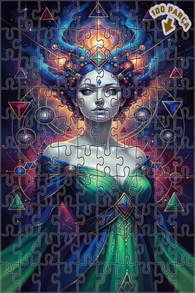 Teona Ahşap لغز خشبي بإطار مزدوج الطبقات بمظهر لوحة زيتية للمرأة الكونية 100 ...