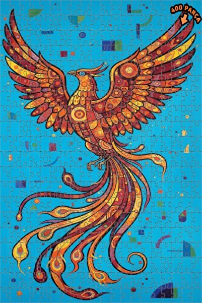 Teona Ahşap لوحة فنية حديثة على شكل طائر الفينيق الزمردي بمظهر الزيت، لغز خشب...