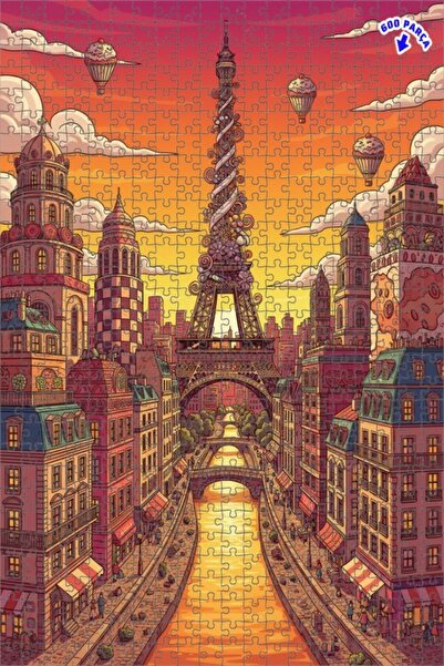 Teona Ahşap لغز خشبي بإطار مزدوج الطبقات على طراز الرسوم المتحركة باريس الخيا...