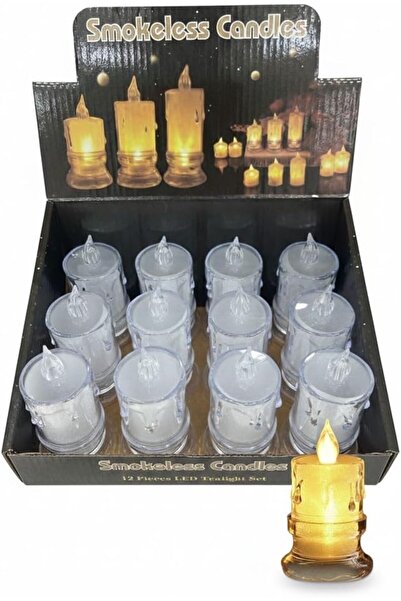 GOLDEN LİFE LED Flameless Tealight Candles, Smokeless, Battery Operated, Warm...