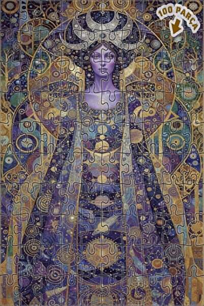 Teona Ahşap لغز خشبي بإطار مزدوج الطبقات من كوزميك آرتست، 100 قطعة، 25×25