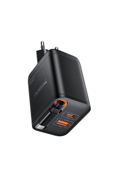 Yesido YC99 Kendinden Gizlenen Makaralı Dahili Type-C Kablolu 40W PD Hızlı Şa...